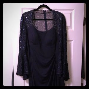 Xscape Full Length Navy Gown